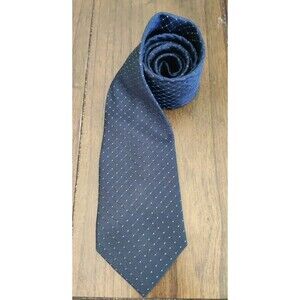 Donald J. Trump Signature Collection RARE Gold Bar Men’s Tie Navy 100% Silk